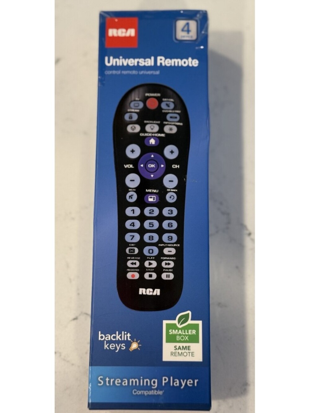 RCA Universal Remote Control 4 Device remote Streaming player compatible